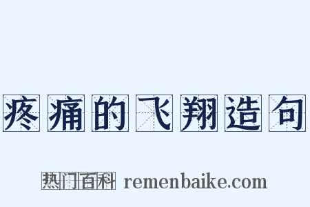疼痛的飞翔造句是什么意思的图片